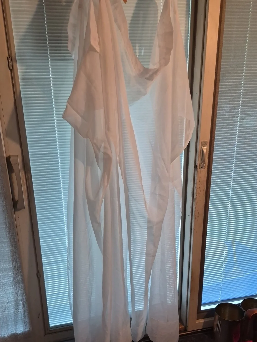 Pair Of 59 X 62 Sheer Curtains